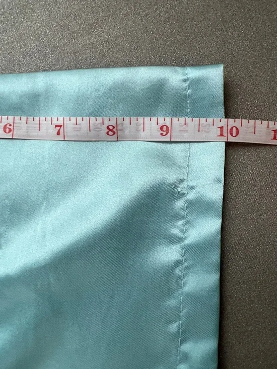 EPLAZA Acid Blue Satin Bridesmaid Rhinestone Robe Kimono Wrap for Women Size O/S - Picture 16 of 17